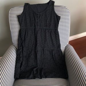 Black eyelet Prana dress